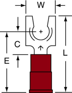 3M Insulated Locking Fork Terminals