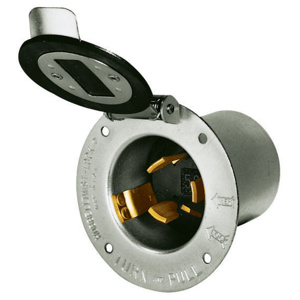 Hubbell Wiring Locking Flanged Inlets