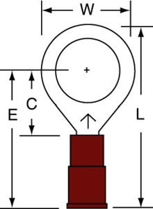 3M MNG Series Insulated Ring Terminals