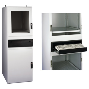 ProLine Gold Series Computer Workstation Type 12, 1800x600x800, Lt Gray, Steel