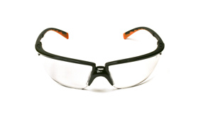 3M Safety Glasses Anti-fog, Anti-scratch Clear 20 Per Case Black/Orange