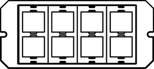 Wiremold Evolution 6AT Series Device Plates Metallic