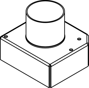 Wiremold Evolution 6AT Series Device Plates Cast aluminum