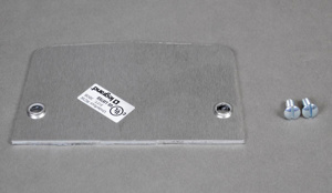 Wiremold 525 Series Device Plates Aluminum Metallic