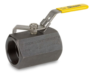 ASC Engineered Solutions 58B Carbon Steel Threaded Both Ends Floating Ball Valves 1 in 1000 psi Reduced Port Operator Included