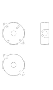 Mulberry Metal Weatherproof Round Outlet Boxes 1.62 in Metallic 3/4 in 5 Hub