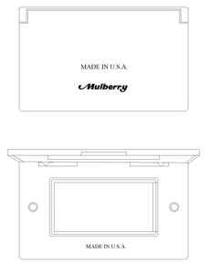 Mulberry Metal 304 Series Weatherproof Wallplates Aluminum Die Cast 1 Gang Gray