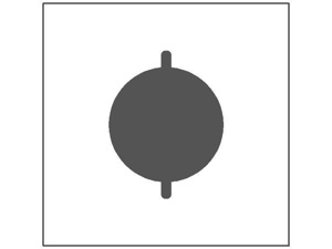Mulberry Metal Standard Round Hole Wallplates 2 Gang White Steel