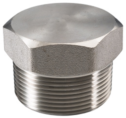 Stainless Steel 304L Hex Head Plugs 1 in 3000 lb Threaded