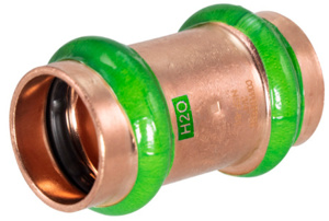 Copper Stop Couplings 1 in Press Both Ends