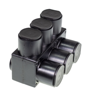 Burndy UV Rated Multi-tap Connectors One Sided 2 AWG - 750 kcmil 3 Port