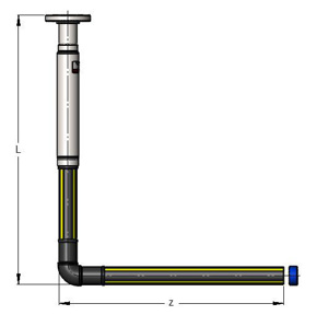 Central Plastics MDPE to Steel Flange End x Weld End Stub <em class="search-results-highlight">Elbow</em> Risers 4 IPS x 4 IPS SDR 11.5