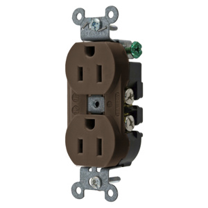 Hubbell Wiring Straight Blade Duplex Receptacles