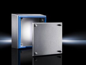 Rittal Wall Mount Screw Cover Weatherproof Junction Boxes 3 x 3 x 3 in Without Knockouts Gentian Blue NEMA 3/3X/4/4X/12/13