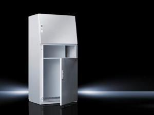 Rittal Free-stand Hinged Consolet Enclosures 52 x 24 x 20 in Light Gray NEMA 12