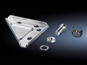 Rittal Base / Plinth Twin Castor Adaptors Carbon Steel