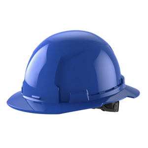 Milwaukee BOLT™ Full Brim Unvented Hard Hats 6.5 - 8.5 in 6 Point Ratchet Blue
