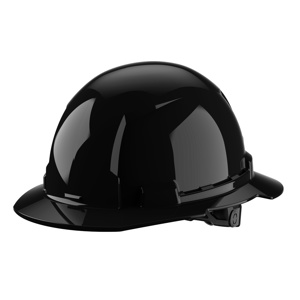 Milwaukee BOLT™ Full Brim Unvented Hard Hats 6.5 - 8.5 in 6 Point Ratchet Black