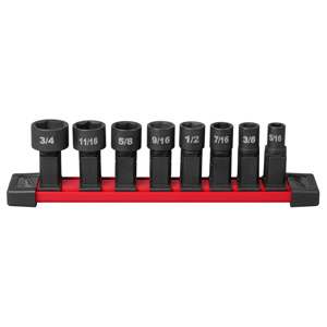 Milwaukee SAE Socket Sets 8 Piece 6 Point