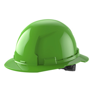 Milwaukee BOLT™ Full Brim Unvented Hard Hats 6.5 - 8.5 in 6 Point Ratchet Green