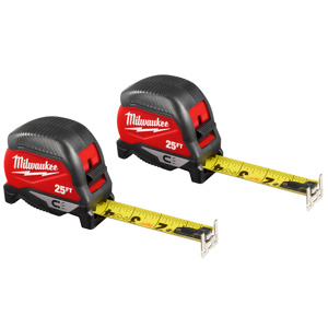 Milwaukee Compact Magnetic Tape Measures 25 ft