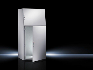 Rittal Free-stand Hinged Consolet Enclosures 52 x 24 x 20 in Light Gray NEMA 12
