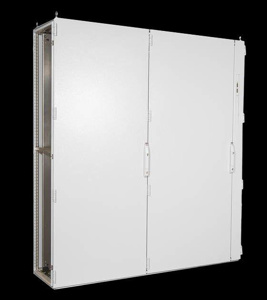 Rittal Flange Mount Hinged Disconnect Enclosures 71 x 71 x 20 in Light Gray NEMA 12