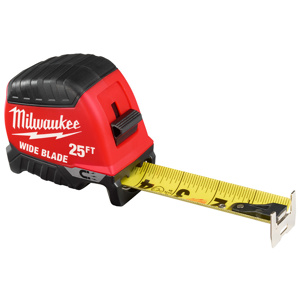 Milwaukee Wide Blade Magnetic Tape Measures 25 ft SAE Architectural