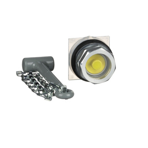 Schneider Electric Harmony™ 9001K Emergency Break Glass Operators 30 mm Emergency No Legend Yellow
