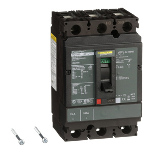 Square D PowerPact™ HDL Cable-in / Cable-out Molded Case Industrial Circuit Breakers 25 A 600 VAC 14 kAIC 3 Pole