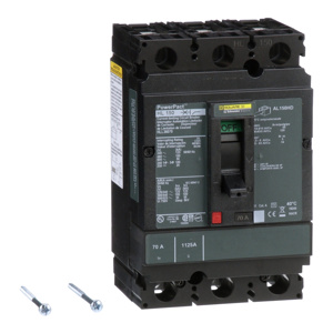 Square D PowerPact™ HLL Cable-in / Cable-out Molded Case Industrial Circuit Breakers 70 A 600 VAC 50 kAIC 3 Pole