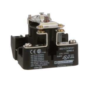 Square D 8501C Open Frame Heavy Duty Power Relays