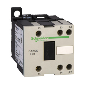 Schneider Electric TeSys™ K / SK Control Relays 24 VAC 2 NO DIN Rail/Panel