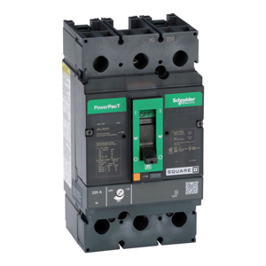 Square D PowerPact™ JGL Cable-in / Cable-out Molded Case Circuit Breakers 225 A 600 VAC 18 kAIC 2 Pole