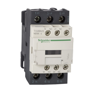 Square D Schneider Electric TeSys Non-reversing NEMA Contactors 27 A NEMA 1 120 VAC