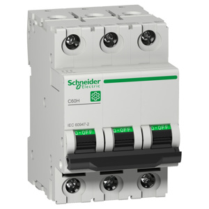 Schneider Electric Multi 9™ C60H Miniature Circuit Breakers 50 °C 415 VAC 3 Pole Trip Curve C