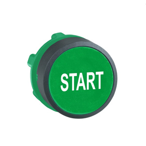 Schneider Electric Harmony™ ZB5AA Flush Push Button Heads 22 mm Spring Return Green