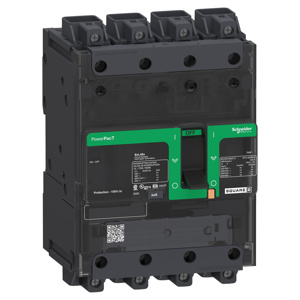 Square D PowerPact™ BGL Series B Frame Circuit Breakers 15 A 600Y/347 VAC 18 kAIC 4 Pole