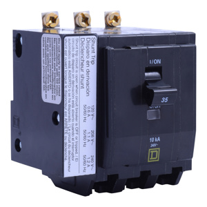 Square D QOB™ Shunt-trip Molded Case Bolt-on Circuit Breakers