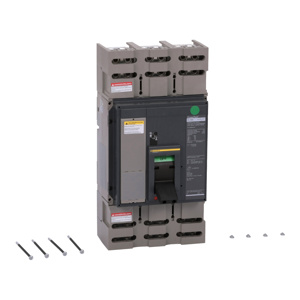 Square D Automatic PJL Cable-in / Cable-out Molded Case Industrial Circuit Breakers 1200 A 600 VAC 25 kAIC 3 Pole