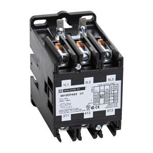 Square D 8910DP Non-reversing Definite Purpose Contactors