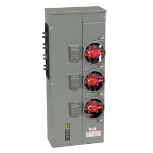 Square D EZ Meter-Pak™ EZM Meter Center Branch Units 225 A 3 phase in ,, 1 phase out