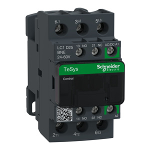 Schneider Electric TeSys™ Deca LC1D IEC Contactors 25 A 3 Pole 60 V