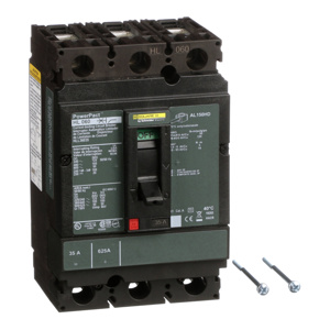 Square D PowerPact™ HLL Cable-in / Cable-out Molded Case Industrial Circuit Breakers 35 A 600 VAC 50 kAIC 3 Pole