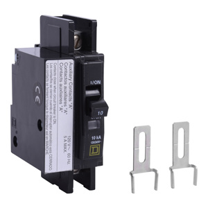 Square D QOU® Cable-in/Cable-out Miniature Circuit Breakers 10 A 120/240 VAC 10 kA 1 Pole