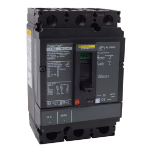 Square D PowerPact™ HJP Cable-in / Cable-out Molded Case Industrial Circuit Breakers 80 A 600 VAC 25 kAIC 3 Pole