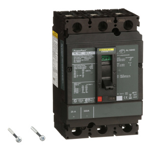 Square D PowerPact™ HLL Cable-in / Cable-out Molded Case Industrial Circuit Breakers 25 A 600 VAC 50 kAIC 3 Pole