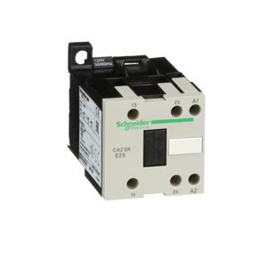 Schneider Electric TeSys™ K / SK Control Relays 120 VAC 2 NO 0 NC DIN Rail/Panel