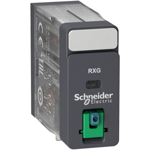 Schneider Electric RXG Zelio™ Harmony™ Plug-in Interface Relays 24 VDC Square Base 8 Blade 5 A DPDT