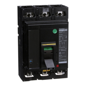 Square D PowerPact™ MJL Cable-in / Cable-out Molded Case Industrial Circuit Breakers 350 A 600 VAC 25 KAIC 3 Pole